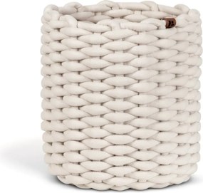 Cesto in tessuto ø 25x25 cm Peach Skin Round M – Bigso