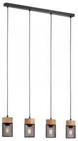 Redo 01-3143 - Lampadario a sospensione con filo STEM 4xE27/42W/230V