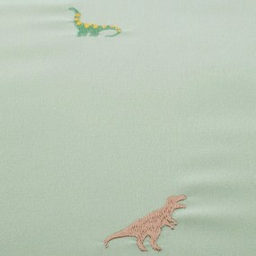 Biancheria da letto singola per bambini 135x200 cm Embroidered Dinosaur - Catherine Lansfield