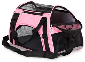 Borsa da trasporto per cani e gatti - rosa