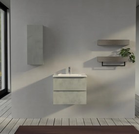 Mobile bagno sospeso 60 cm Grigio - Sofia