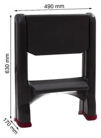 Gradini neri, altezza 63 cm - Curver
