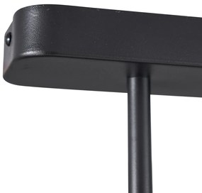 Faretto da soffitto arrotondato nero GU10 35mm 2 luci orientabile e inclinabile - Kate