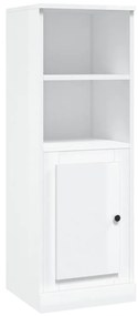 Credenza bianco lucido 36x35,5x103,5 cm in legno multistrato