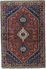 Yalameh Tappeto 100x150 Rosso (Iran) Annodato A Mano
