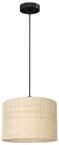Lampadario a sospensione con filo RATTAN 1xE27/60W/230V diametro 25 cm rattan