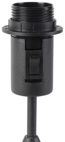 Lampada da tavolo nera con cornice Granny 30 cm regolabile - Parte