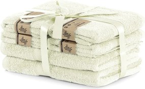 Set di 2 asciugamani beige chiaro e 4 asciugamani ecrù Bamby - DecoKing