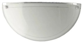 Prezent 1421 NS - Vetro ricambio per lampada a parete DISC E27 12,5x25 cm bianco
