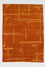 Nepal Tappeto orientale 140x200 Rosso (Nepal) Annodato A Mano