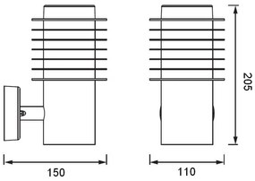 Ledvance - Applique a LED da esterno RONDO LED/9W/230V IP44 antracite