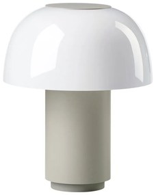 Lampada da tavolo dimmerabile a LED in alluminio grigio (altezza 22 cm) Harvest - Zone