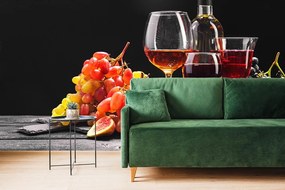 Carta da parati – Vino con uva