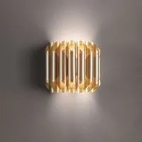 Applique Moderna 1 Luce Louise In Polilux Oro Made In Italy