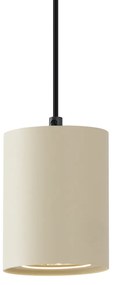 Lampada a sospensione moderna beige con nero per sistema a binario monofase GU10 70mm - Iconic Holt