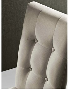 Sedia per cucina in tessuto alcantara Beige DOUGLAS set 2 pezzi