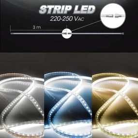 Striscia LED EASY CONNECT LED/14,4W/230V 3m IP67 blu
