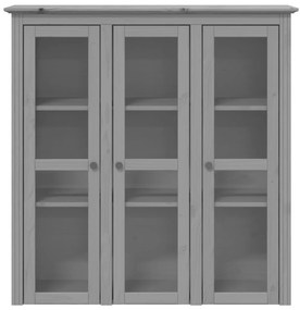 Credenza bodo 115,5x43x200,5 cm legno massello di pino grigio