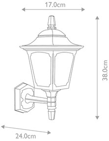 Elstead - Applique da esterno CHAPEL 1xE27/100W/230V IP44