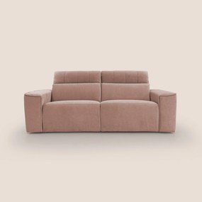 Clark Divano modulare con opzione relax elettrico in tessuto smacchiabile impermeabile T17 rosa