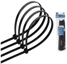 Fascette stringicavo 3,6x250mm nere Confezione 40pz Aigostar