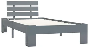 Giroletto grigio in legno massello di pino 90x200 cm