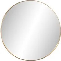 Specchio da parete tondo 50 cm bordo oro