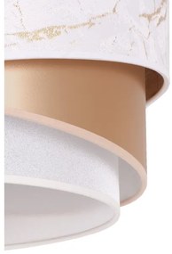 Duolla - Lampadario a plafone KOBO 1xE27/15W/230V diametro 45 cm bianco/oro