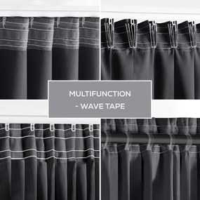 Tenda termoisolante/parzialmente oscurante grigio scuro 140x245 cm Kierra – Restilo