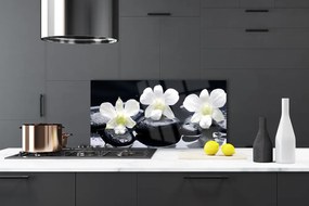 Pannello paraschizzi cucina Pianta di pietre di orchidea 100x50 cm