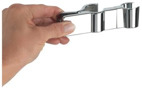 Supporto per soffione doccia in acciaio inox in argento lucido - Wenko