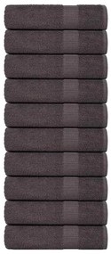 Asciugamani Doccia 10 Pz Antracite 70x140cm 360g/m² 100% Cotone /