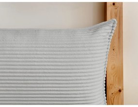 Letto matrimoniale in grigio chiaro imbottito con spazio contenitivo con griglia inclusa 160x200 cm Jade – Bobochic Paris