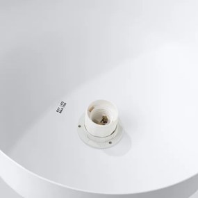 Sollux SL.1350 - Lampadario a sospensione con filo MARION 1xE27/15W/230V diametro 29,5 cm bianco