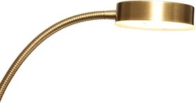 Lampada da terra LED con dimmer NORA LED/25W/230V 2200/3000/4000K + LED/5W 3000K oro + telecomando