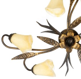 ONLI - Plafoniera ALGA 6xE14/6W/230V bronzo