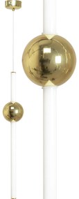 Lampada Da Soffitto Pensile Lungo LED Bianco Oro APP476-CP
