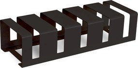 Rastrelliera Portabici 5 Posti 106x38x24 cm in Metallo Verniciato Nero Antracite...