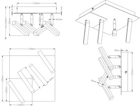 Trio - Plafoniera LED OPIUM 4xLED/4,5W/230V