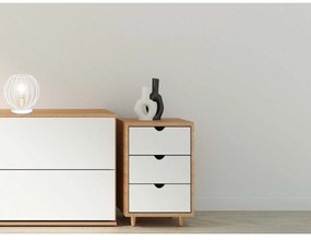 Lampade Da Scrivania Contemporaneo Omoikane Acciaio Bianco 1 Luce E27 Ip20