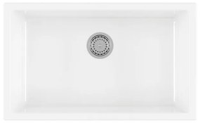 Lavello integrato 1 vasca GALASSIA Ceramica ceramica L 46 x L 76 cm bianco
