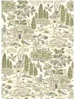 GP & J Baker Carta da parati Home Park - Soft Green/ Blue