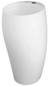 Lavabo da terra freestanding Cloud bianco opaco in ceramica