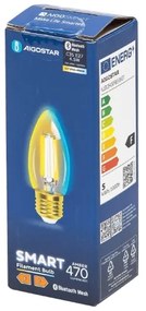 Lampadina LED FILAMENT C35 E27/4,5W/230V 2700-6500K - Aigostar