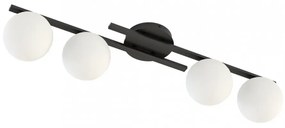 Lampada da soffitto in acciaio KAIRO 4 da interno 4xE14 Colore del corpo Nero e Bianco