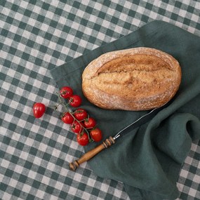 Strofinaccio in lino 45x65 cm Forest Green Gingham – Linen Tales