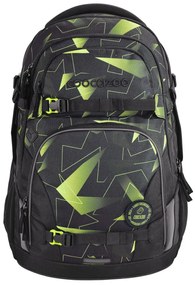 Zaino scuola coocazoo PORTER, Lime Flash, certificato AGR