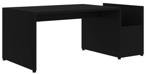 Tavolino da salotto nero 90x45x35 cm in legno multistrato