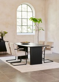 Sedia da pranzo beige Trout - Unique Furniture