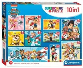 Set di 10 Puzzle The Paw Patrol Clementoni Supercolor 330 Pezzi